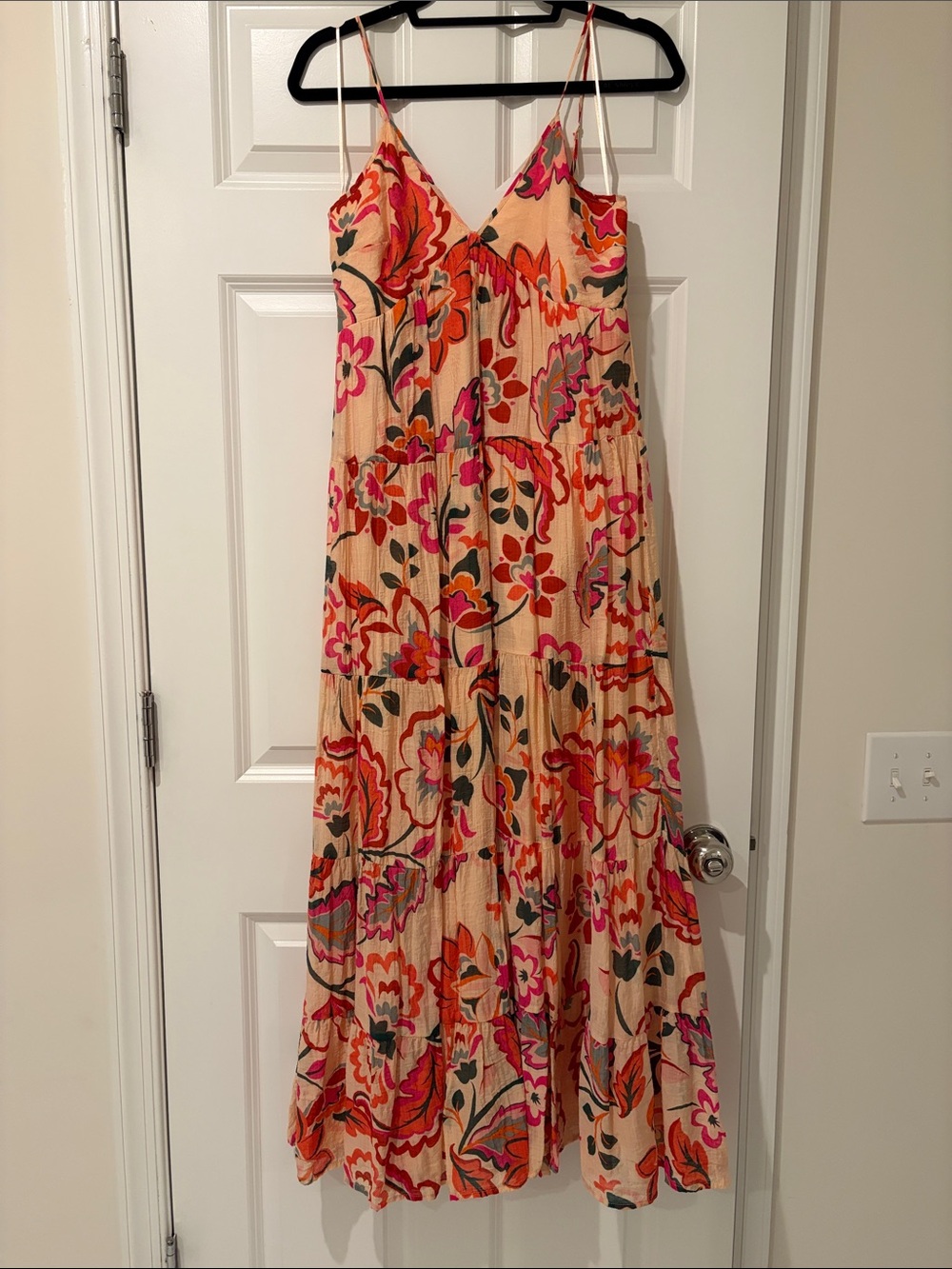 Floral Spaghetti-Strap Maxi Dress